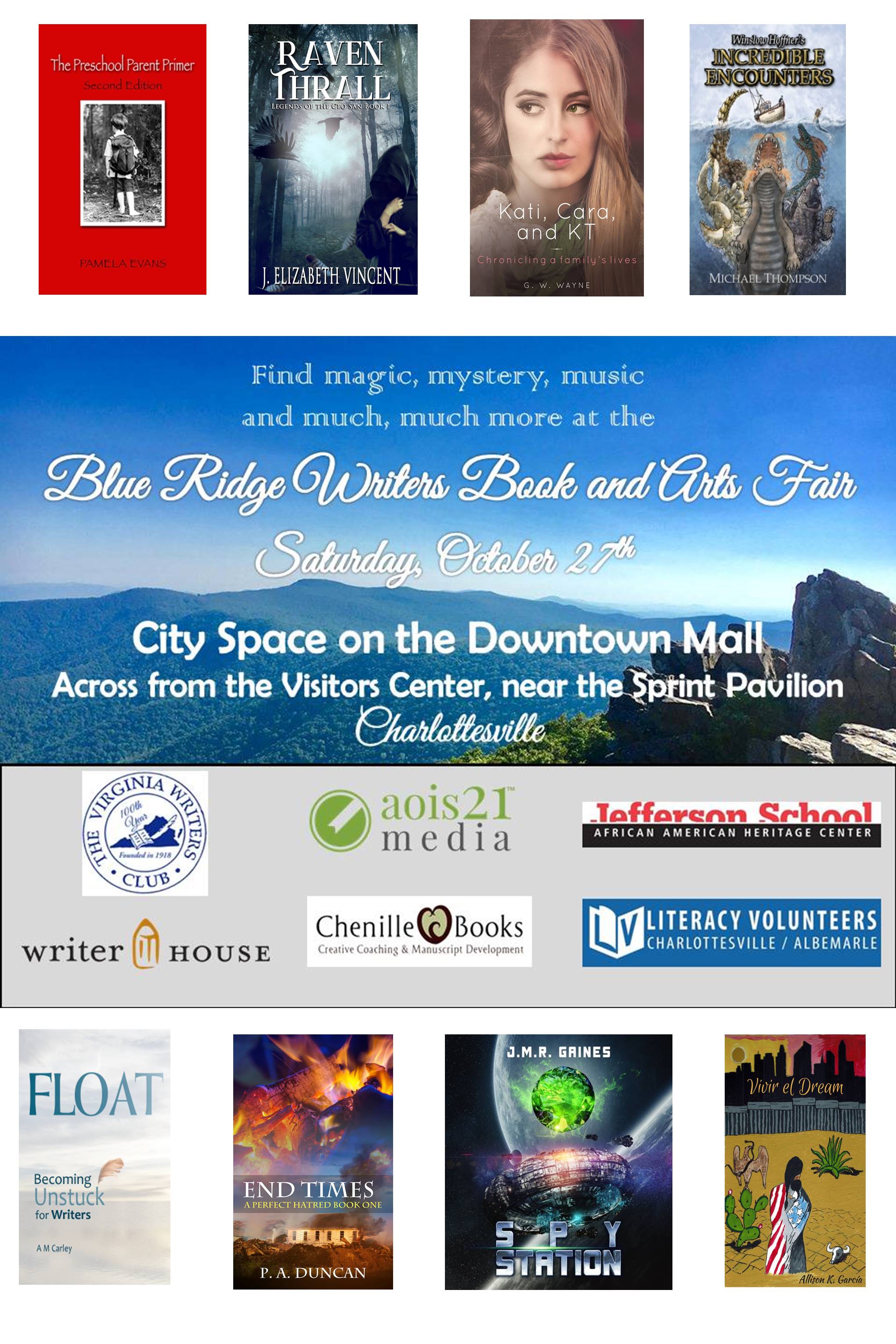 Poster with book covers