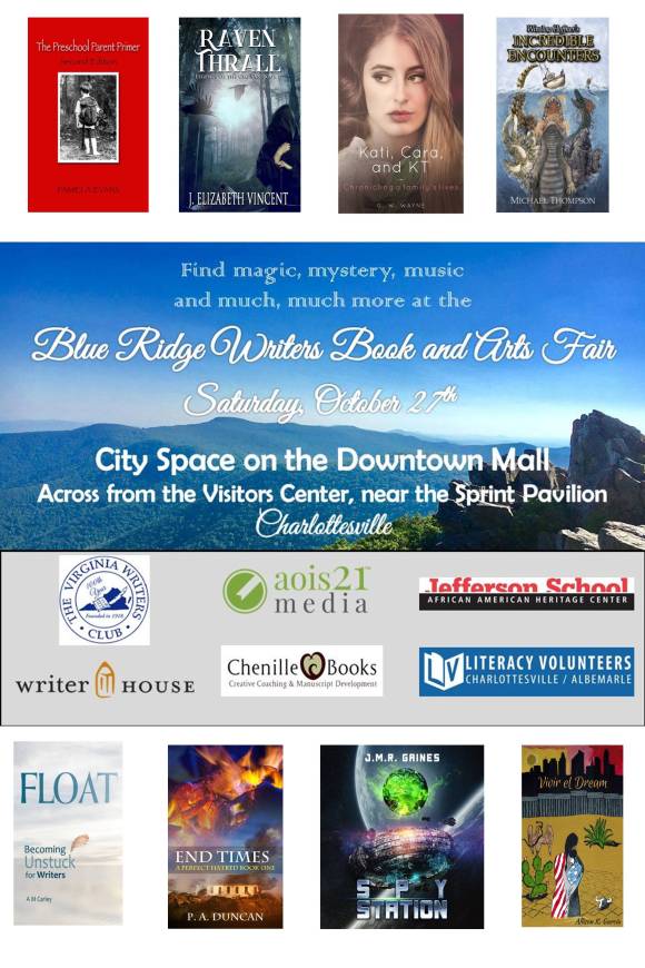 Poster with book covers